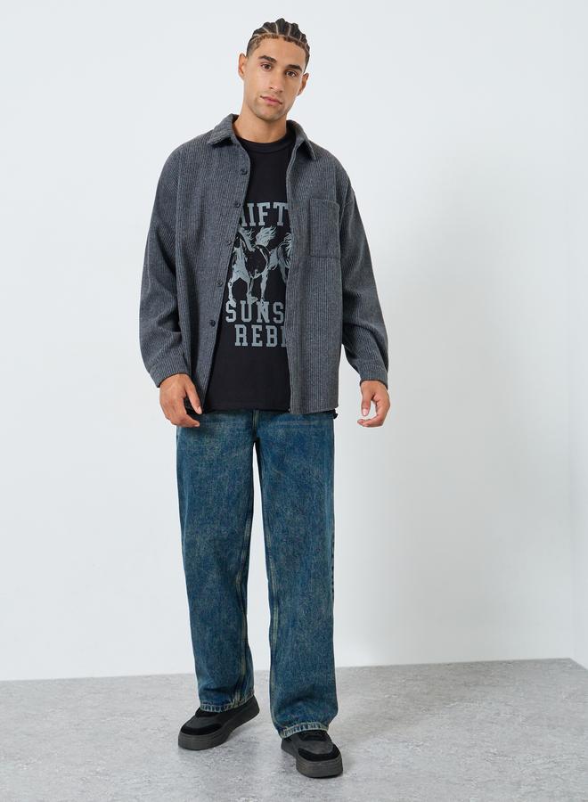 ستايلي تيشيرت بلا أكمام بطبعة جرافيك للرجال - Image 4